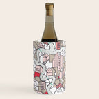 City life map mauve Wine Chiller Gallery Image 3