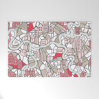 City life map mauve Welcome Mat Gallery Image 1