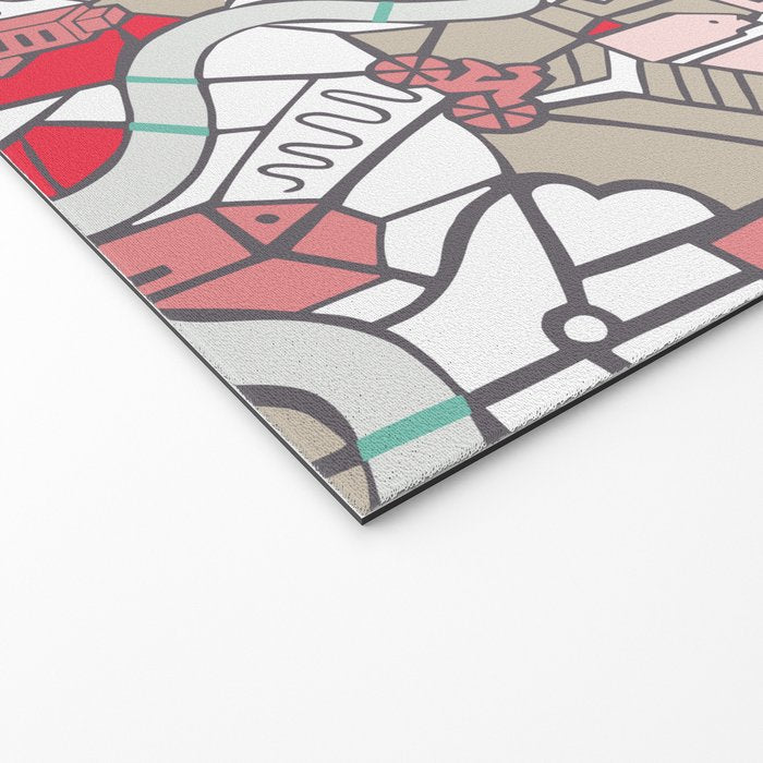 City life map mauve Welcome Mat Gallery Image 2