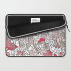 City life map mauve Laptop Sleeve Gallery Image 2