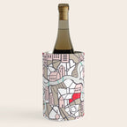 City life map mauve Wine Chiller Gallery Image 1