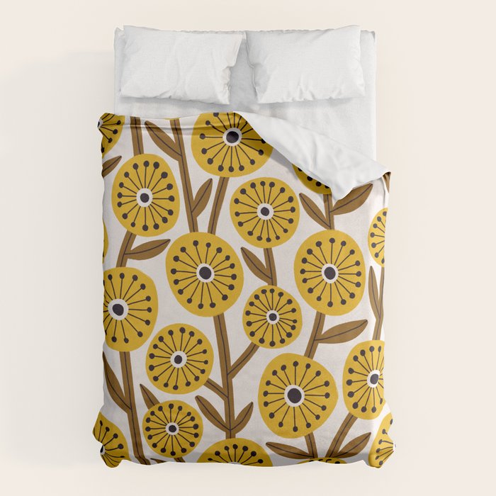 Mid Century Garden #1 Duvet Cover Gallery Image 6
