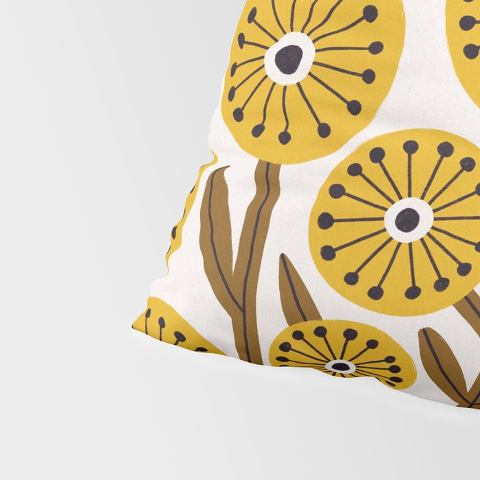 Mid Century Garden #1 Pillow Sham Gallery Image 4