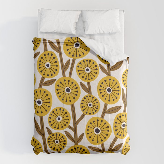 Mid Century Garden #1 Comforter Gallery Image 6
