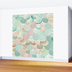 MERMAID SHELLS - MINT & ROSEGOLD Wall Mural Gallery Image 2