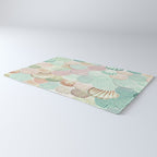 MERMAID SHELLS - MINT & ROSEGOLD Rug Gallery Image 3