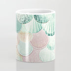 MERMAID SHELLS - MINT & ROSEGOLD Coffee Mug Gallery Image 4