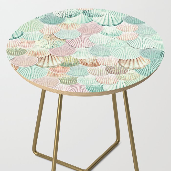 MERMAID SHELLS - MINT & ROSEGOLD Side Table Gallery Image 2