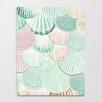 MERMAID SHELLS - MINT & ROSEGOLD Notebook Gallery Image 4