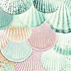 MERMAID SHELLS - MINT & ROSEGOLD Coffee Mug Gallery Image 2