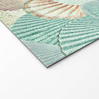 MERMAID SHELLS - MINT & ROSEGOLD Welcome Mat Gallery Image 2