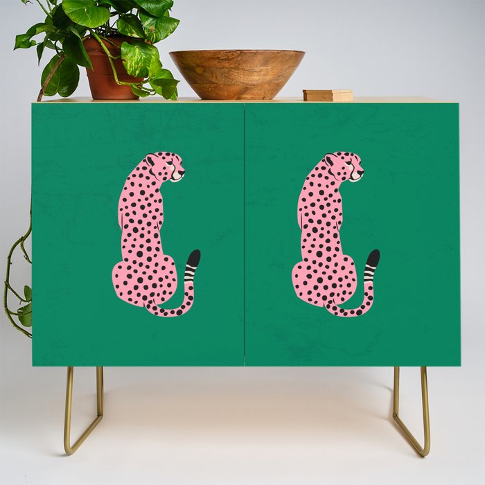 The Stare: Pink Cheetah Edition Credenza Gallery Image 1