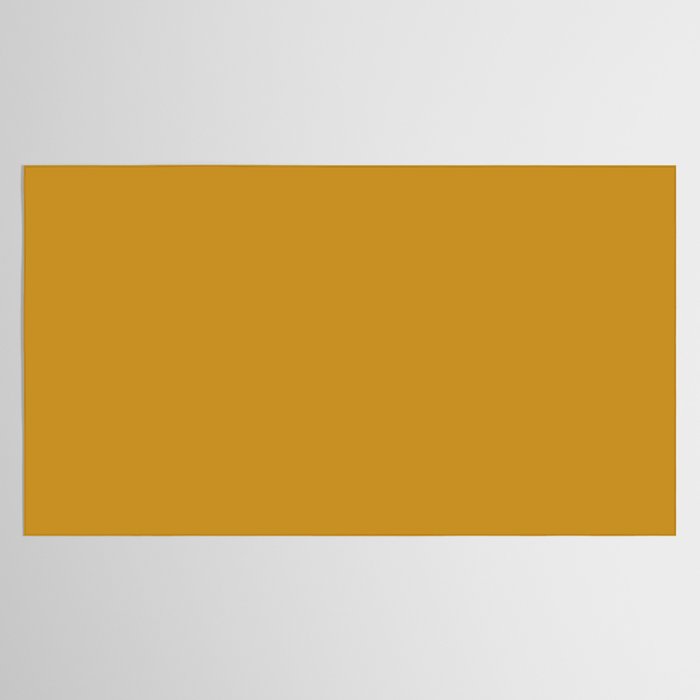 Morocco Mustard Gold Solid Colour Tablecloth Gallery Image 2