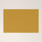 Morocco Mustard Gold Solid Colour Welcome Mat Gallery Image 1