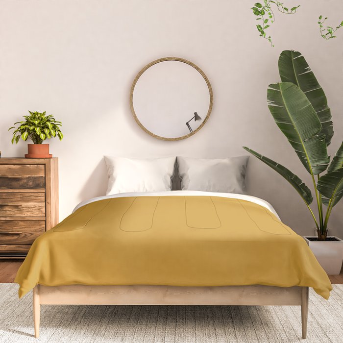 Morocco Mustard Gold Solid Colour Comforter Gallery Image 3