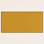 Morocco Mustard Gold Solid Colour Desk Mat Gallery Image 3