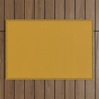 Morocco Mustard Gold Solid Colour Outdoor Rug Gallery Image 1