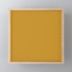 Morocco Mustard Gold Solid Colour Mini Art Print Gallery Image 1