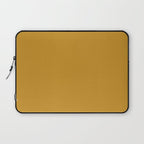 Morocco Mustard Gold Solid Colour Laptop Sleeve Gallery Image 1