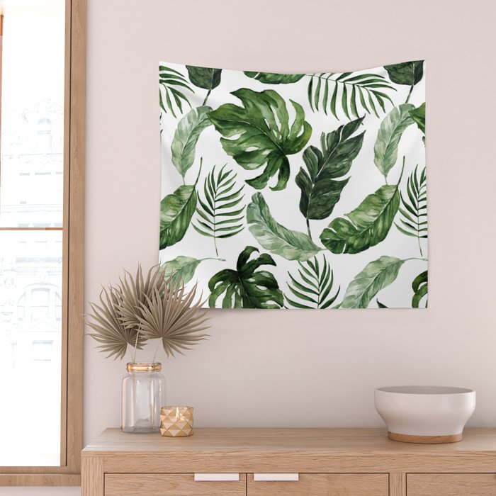 Tropical Leaf Wall Tapestry Gallery Image 2