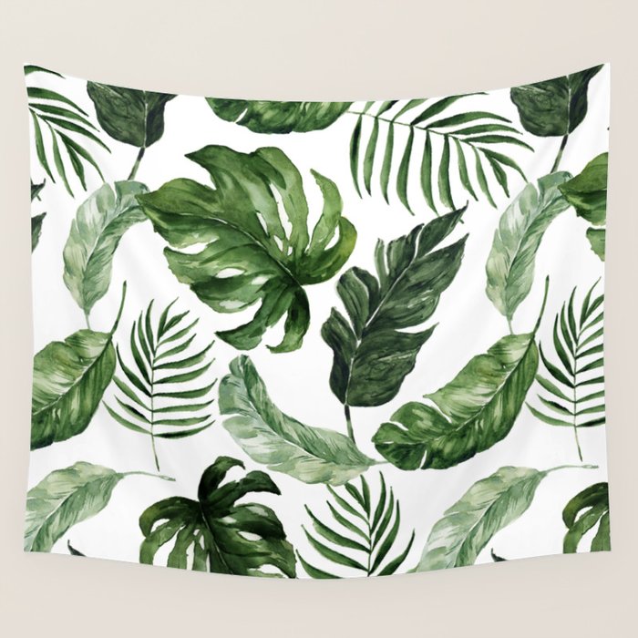 Tropical Leaf Wall Tapestry Gallery Image 1