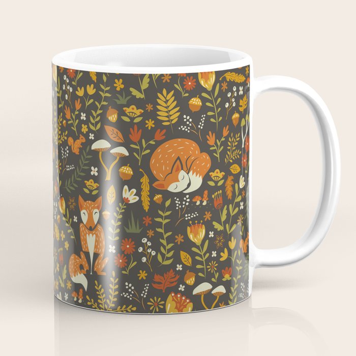 Fox in an Autumn Garden Coffee Mug Gallery Image 1