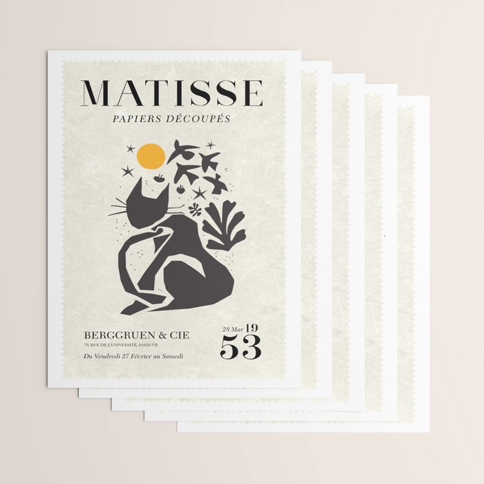Matisse Cat Artwork Wrapping Paper Gallery Image 3