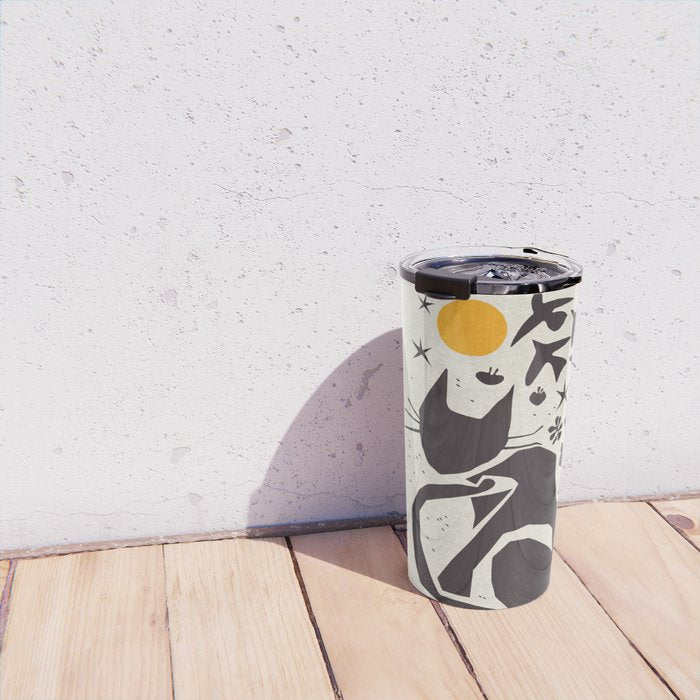 Matisse Cat Artwork Travel Mug Gallery Image 4