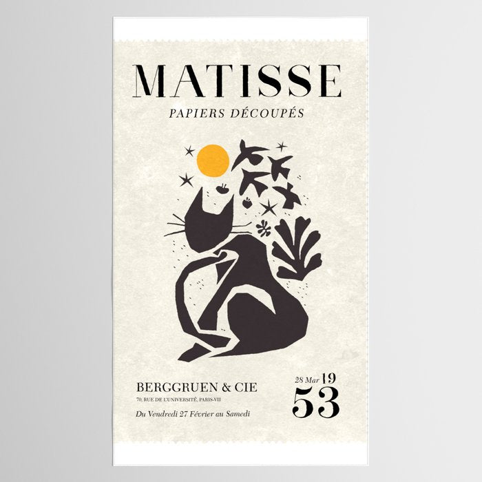 Matisse Cat Artwork Tablecloth Gallery Image 2