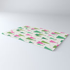 Mid-Century Modern Christmas Trees - Pink and Green Rug Gallery Image 3