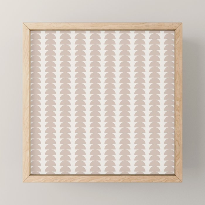 Maude Pattern - Earthy Neutral Mini Art Print Gallery Image 1
