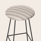 Maude Pattern - Earthy Neutral Stool Gallery Image 2
