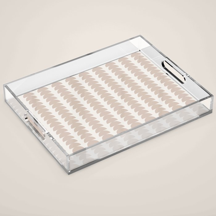 Maude Pattern - Earthy Neutral Acrylic Tray Gallery Image 1