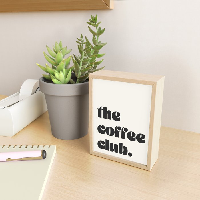 the coffee club. Mini Art Print Gallery Image 2