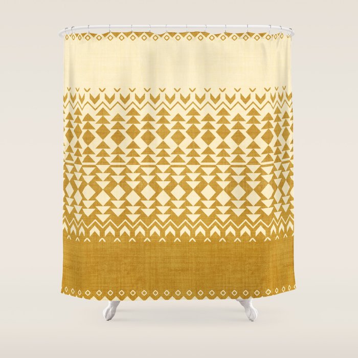 Sollia in Gold Shower Curtain Gallery Image 1