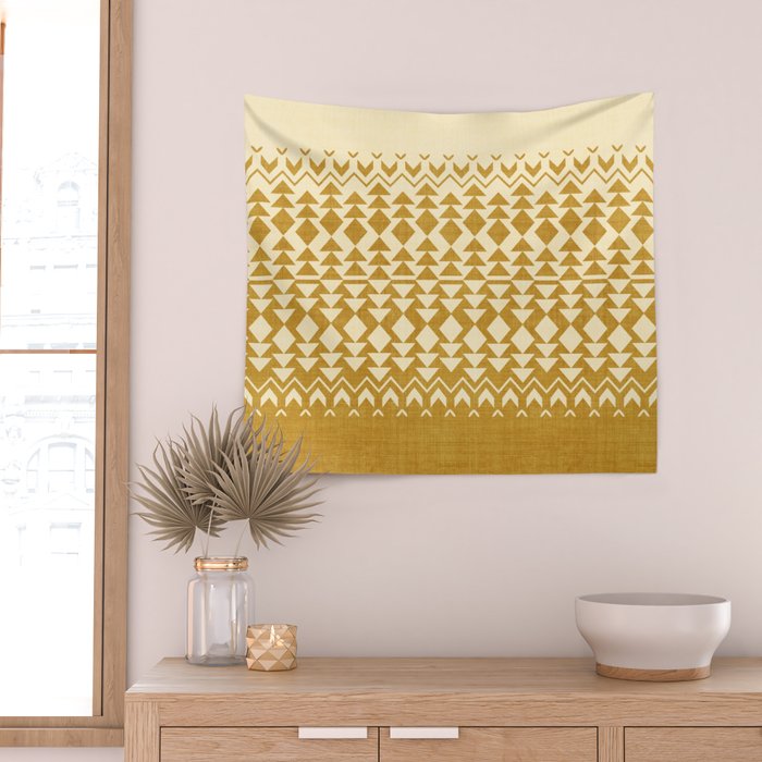Sollia in Gold Wall Tapestry Gallery Image 2
