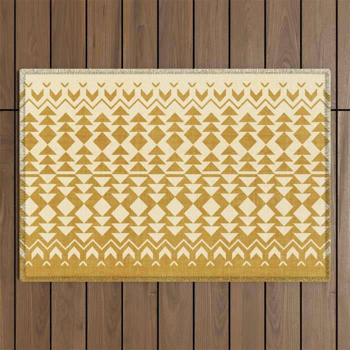 Sollia in Gold Outdoor Rug Gallery Image 1