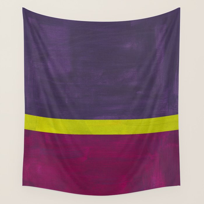 Lime Mauve  Wall Tapestry Gallery Image 4