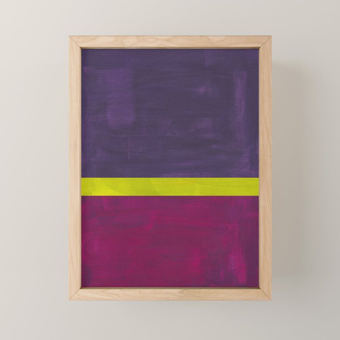 Lime Mauve  Mini Art Print Gallery Image 1