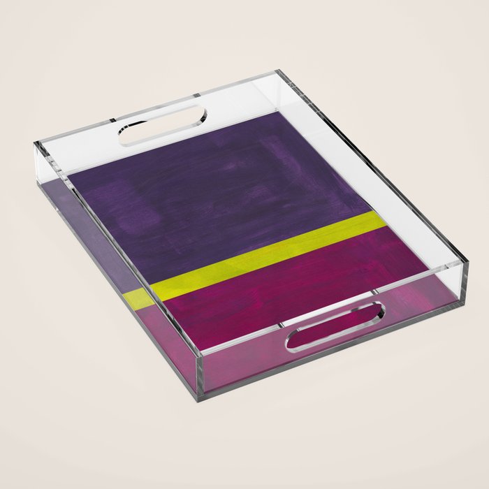 Lime Mauve  Acrylic Tray Gallery Image 1