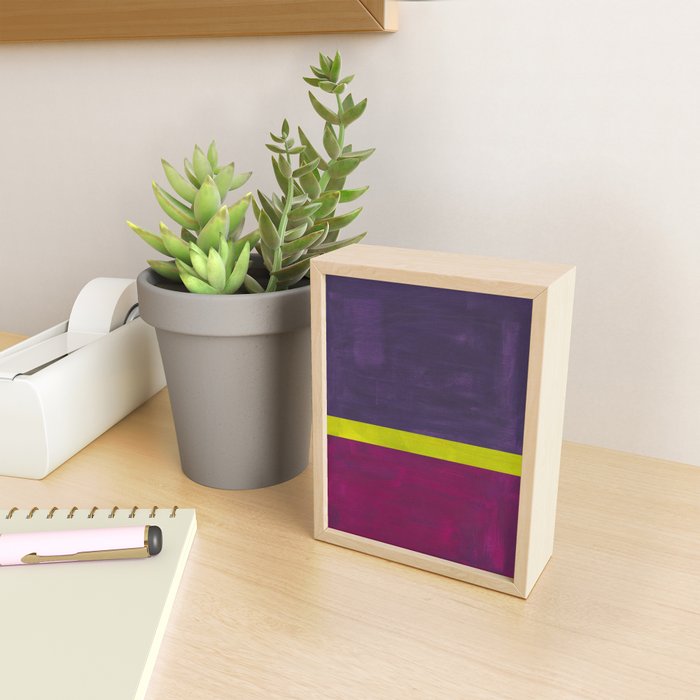 Lime Mauve  Mini Art Print Gallery Image 2