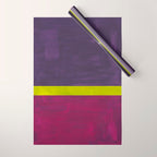 Lime Mauve  Wrapping Paper Gallery Image 1