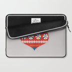 Festive red retro bauble Laptop Sleeve Gallery Image 2