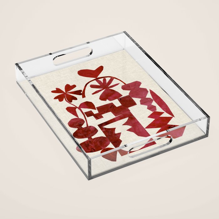 Crimson Diamond Acrylic Tray Gallery Image 1