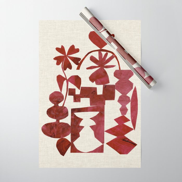 Crimson Diamond Wrapping Paper Gallery Image 1