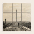 View from the National Mall x Washington DC Photography Wood Wall Art Gallery Image 1