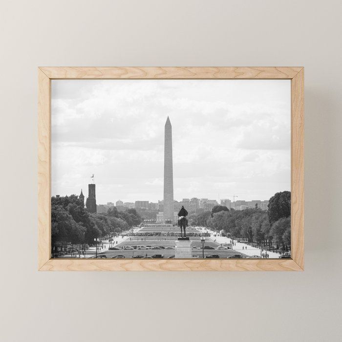 View from the National Mall x Washington DC Photography Mini Art Print Gallery Image 1