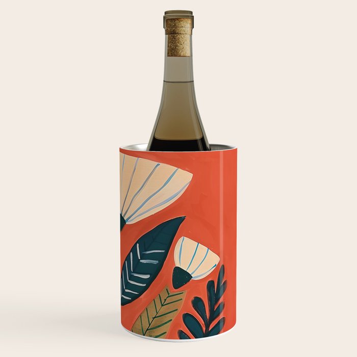 Folk Botanical Bloom Wine Chiller Gallery Image 3