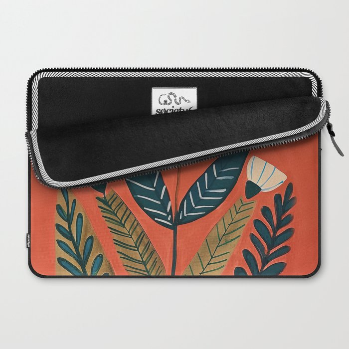 Folk Botanical Bloom Laptop Sleeve Gallery Image 2