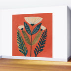 Folk Botanical Bloom Wall Mural Gallery Image 2